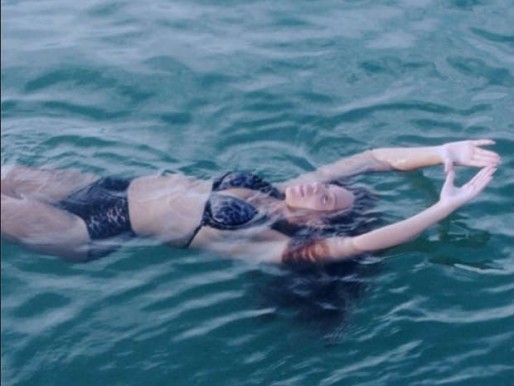 Beyonce floating in ocean