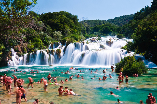 Swimming Falls Croatia