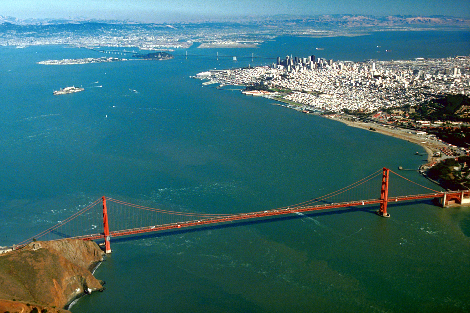 Golden Gate Bridge Aerial View